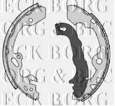 BORG & BECK bbs6266 -  Комплект тормозных колодок